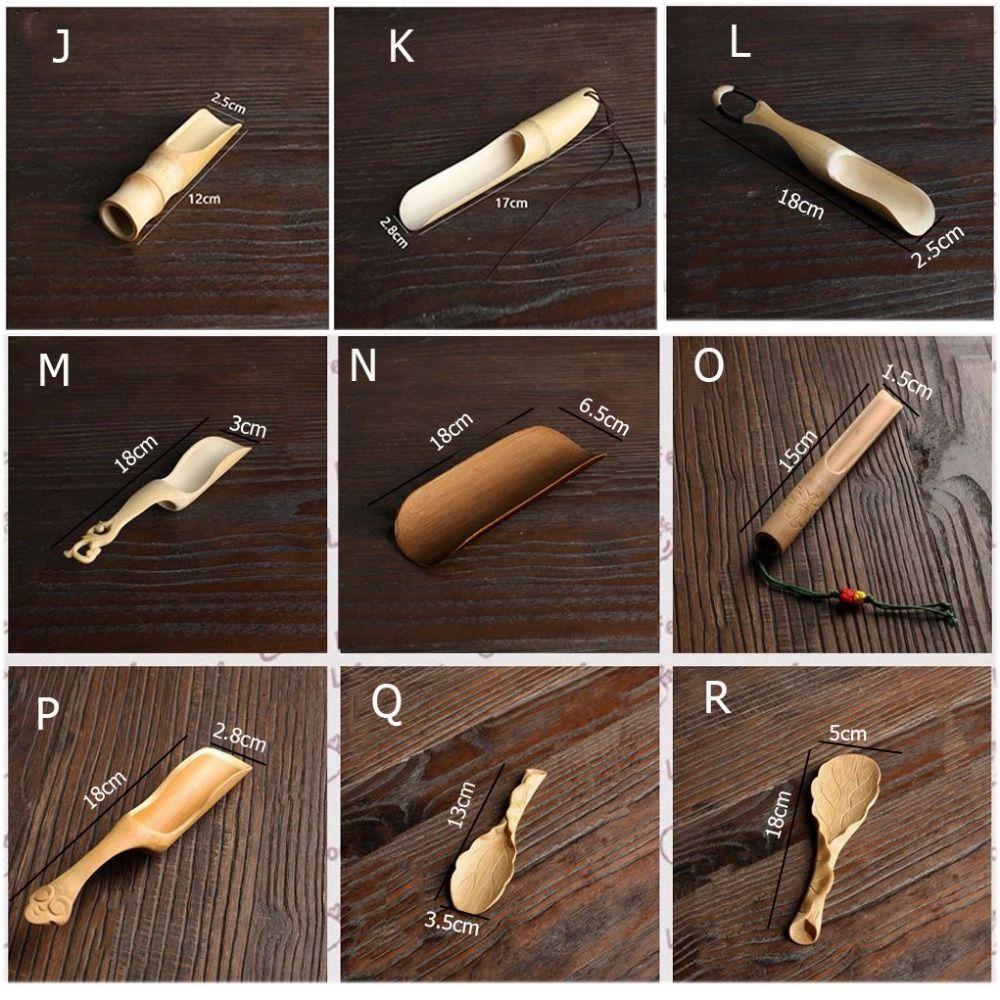 Bamboo High Temperature Resistance Retro Practicality Teaspoon Tea Set Tea Spatula Tea Shovel