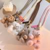 Plastic Bear Plush Doll Keychain Anti-Lost. Crossbody Mobile Phone Lanyard  Phone Case