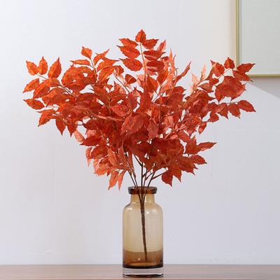 Künstliche Herbst-Ahornblätter, realistisch, lichtecht, wartungsarm, Herbstdekoration, Simulationsblätter