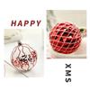 16pcs 8cm Painted Christmas Ball Glitter Christmas Tree Ornament Christma Tree Hanging Ball Colorful Xmas Hanging Pendant