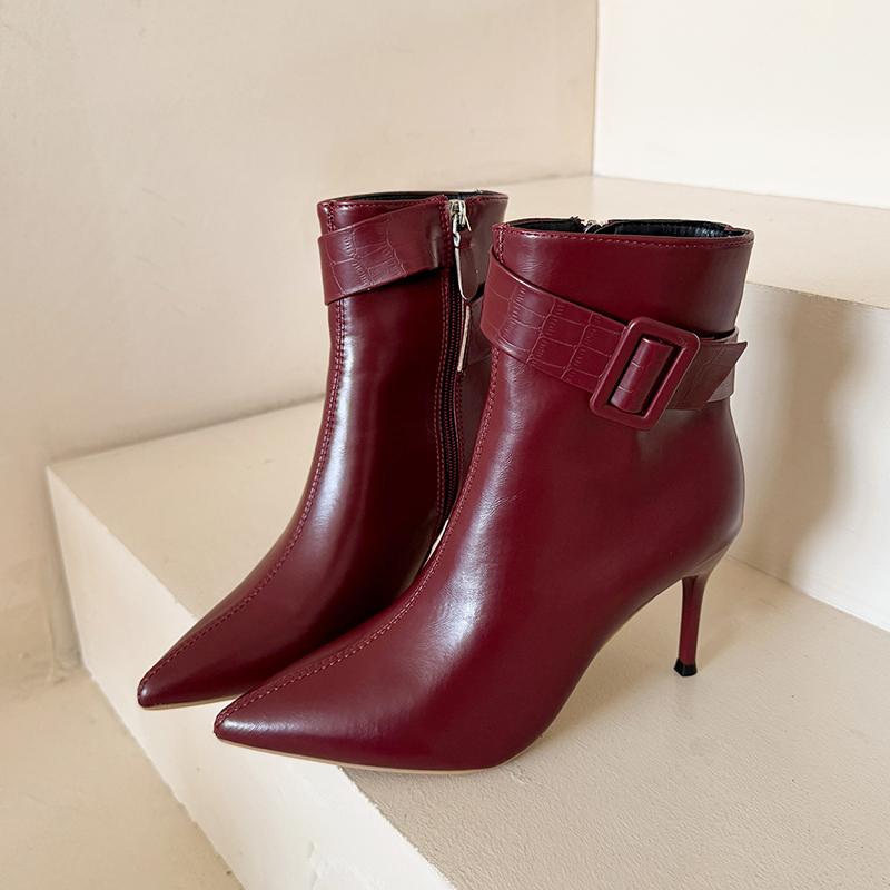 

Men Women Winter Formal Boots PointedToe Designer Luxury New High Heels Pointed Toe Sexy Party Fashion Shoes Woman Chelsea Pumps 37