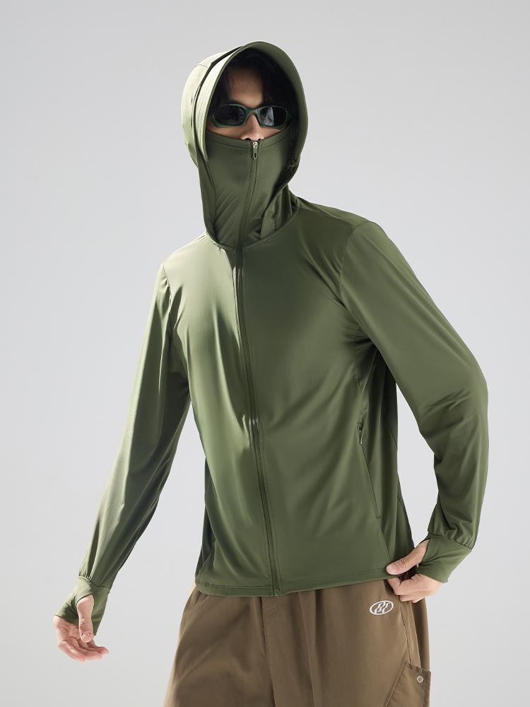 Couple's Ice Silk UV Protection Clothing - Ultra-thin, Breathable, Quick-drying, and Cooling Summer Wear.