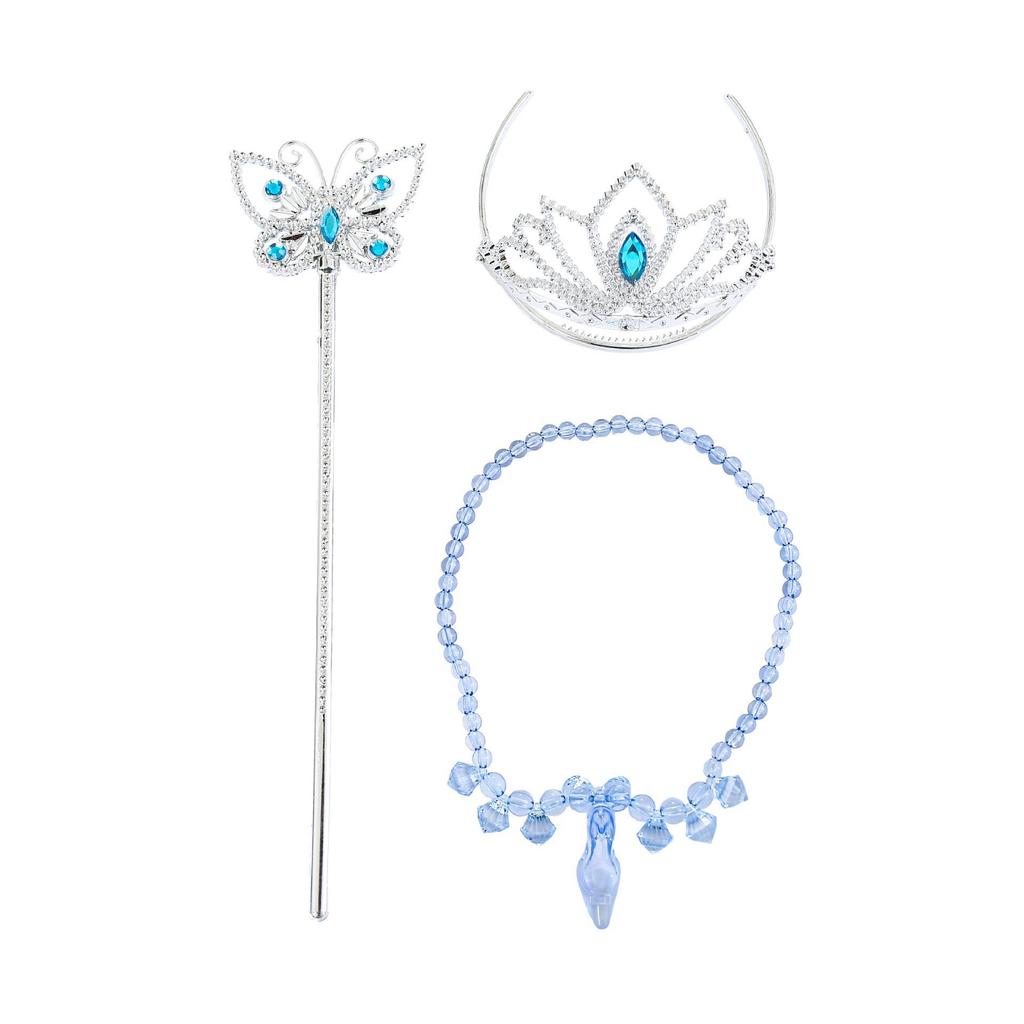 Cross-border foreign trade Ice and Snow Queen dress Fluffy yarn dress with cape Frozen Princess Elsa dress