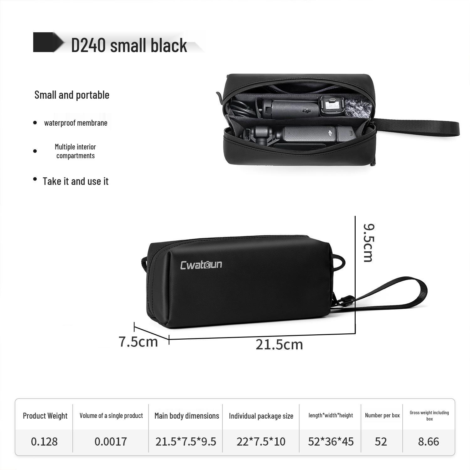 Cwatcun Hong Kong Pocket3 Waterproof Crossbody Sports Camera Bag