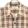 Sears 70s Made in USA Vintage Check Pattern Long sleeve CPO shirt L Brown Men's Used