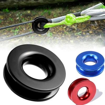 41000lbs Car Synthetic Soft Shackle Snatch Recovery Ring Aluminum for ATV UTV SUV Truck Pickup Off-road Car Winch Recovery