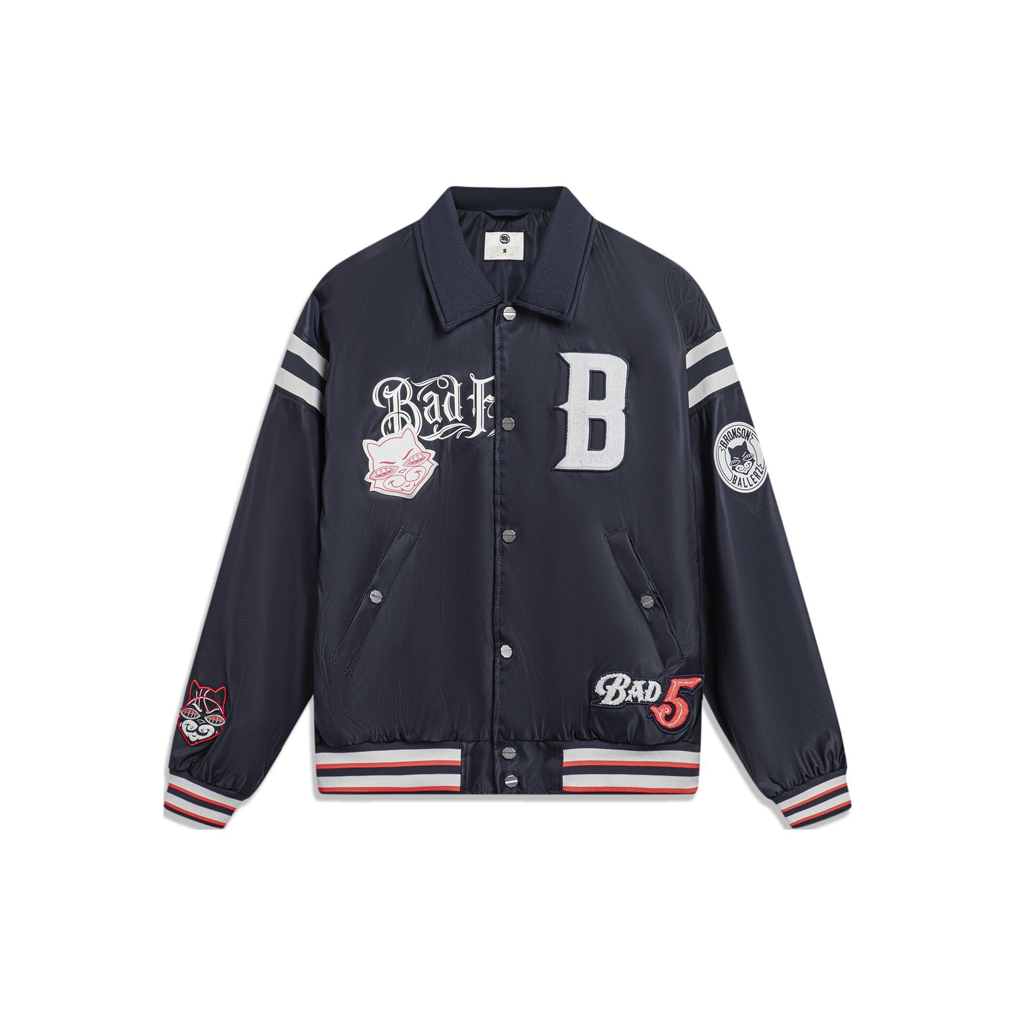 LI-NING AJDT749-1 Men s Badfive Varsity Jacket S