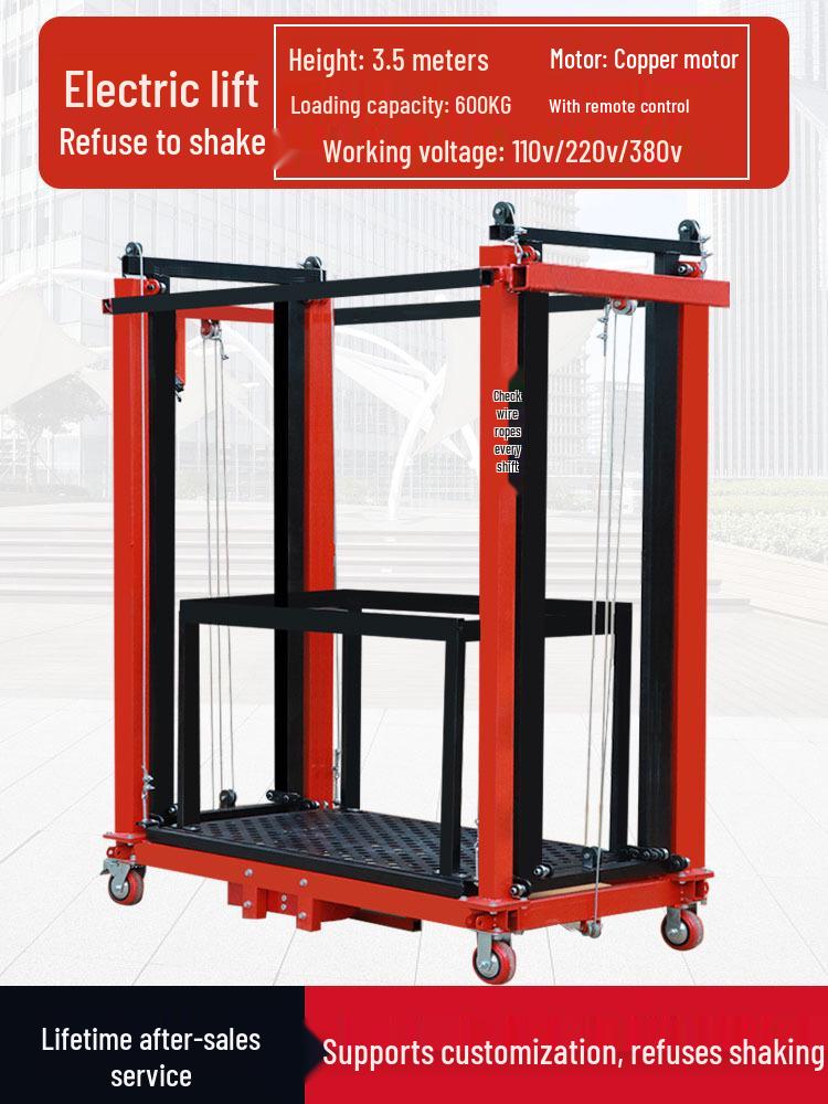 Electric Remote-Controlled Hoist Lifting Platform