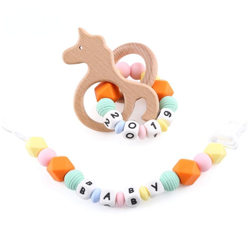 10pcs Silicone Beads Baby Teething Round Spiral Beads Food Grade Beads 15mm DIY Threaded Beads Baby Teethers