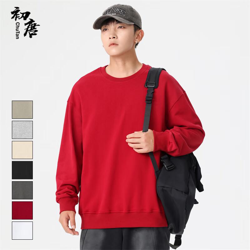 

Мужской базовый однотонный свитшот с круглым вырезом 3XL