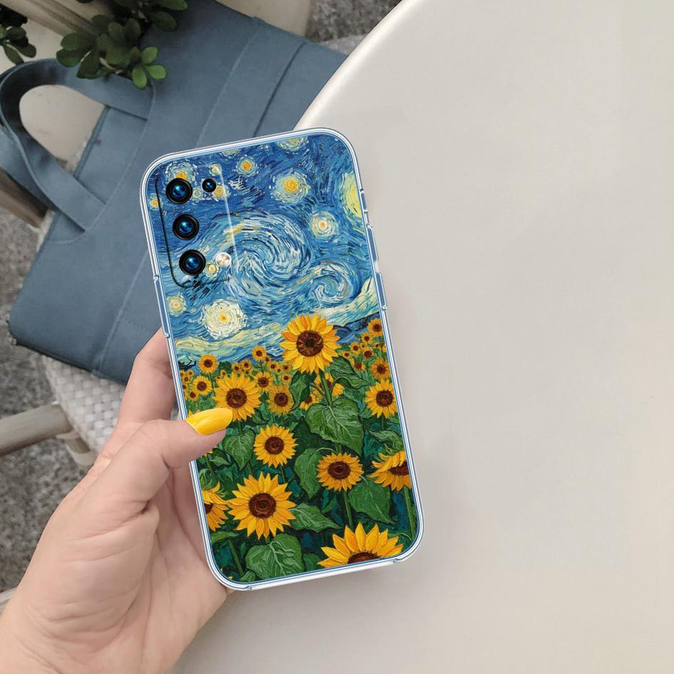 PP59 Starry Night Van Gogh Painting Case for Motorola G10 G20 G30 G31 G32 G34 G35 G41 G42 G50 G51 G52 G55 G60 G62 G71 G72 G75