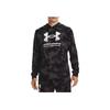 Under Armour Logo Print Camo Hoodie Men Tops Black 1377185-001