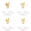Fashion Nose Ring Charm Crystal Butterfly Pentagram Nose Ring Women Fake Piercing Clip on Nose Ear Rings Body Jewelry