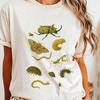 T-shirt Grafica Vintage con Insetto, Maglietta con Illustrazione di Insetti e t-shirt per bambini, T-shirt Entomologica Naturecore e t-shirt per bambini