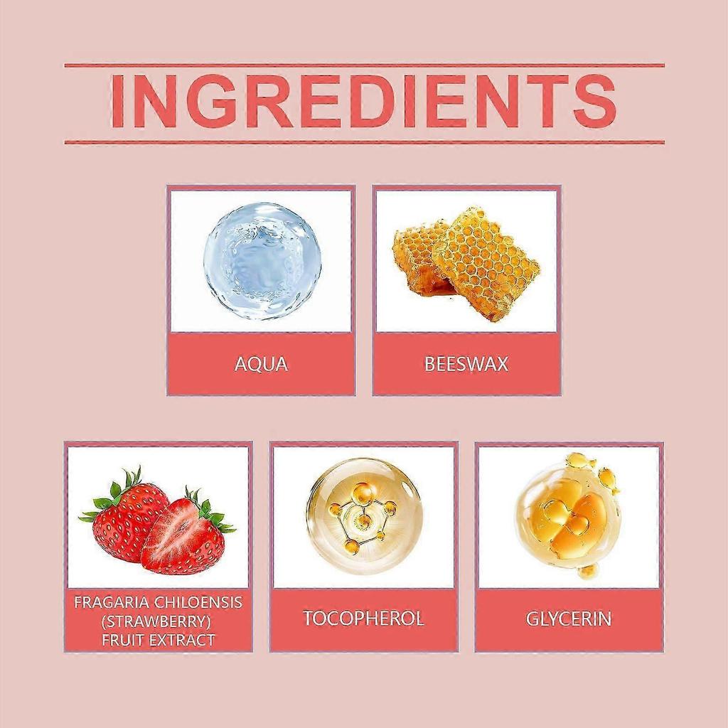 Moisturizing & Exfoliating Strawberry Lip Mask for Smooth, Youthful Lips