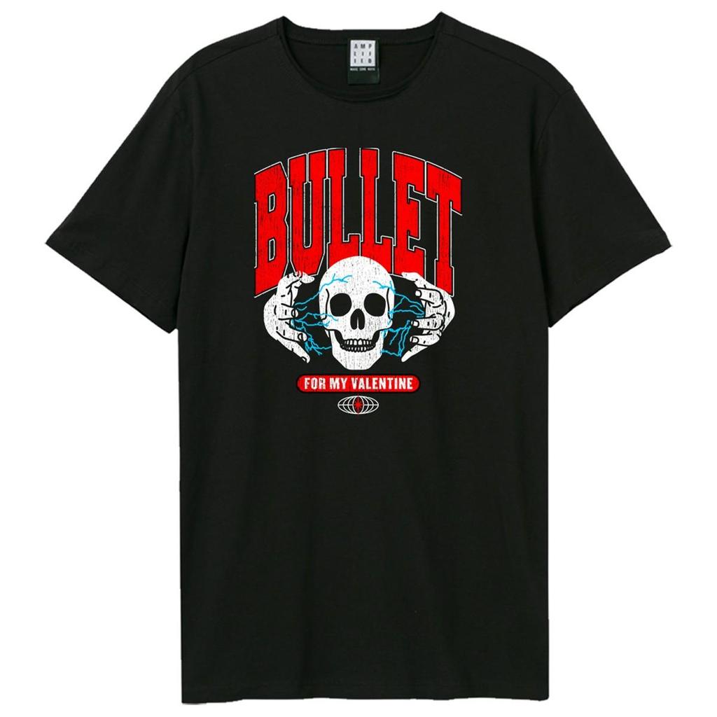 Amplified Unisex Adult Electric Skull Bullet For My Valentine T-Shirt