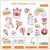 Children's Cartoon Unicorn Magic Gemstone Diamond Painting Children's Set, Homemade Keychain Sticker Art Craft Children's Girl