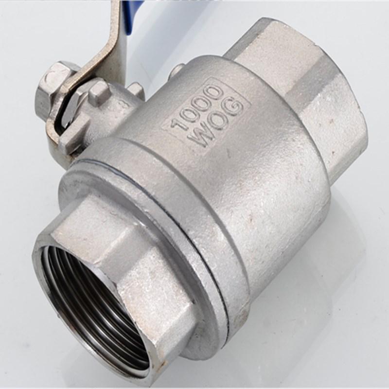 Kugelhahn aus Edelstahl 304/316L Q11F-16P, Innengewinde, Hochtemperatur-Wasserhahn-Schalter, 1 Zoll, 4 Punkte, Größe 15.