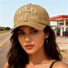 Adjustable Baseball Cap Embroidered Distressed Baseball Cap Embroidery Baseball Cap Comfortable For Gifting Outdoor Activities