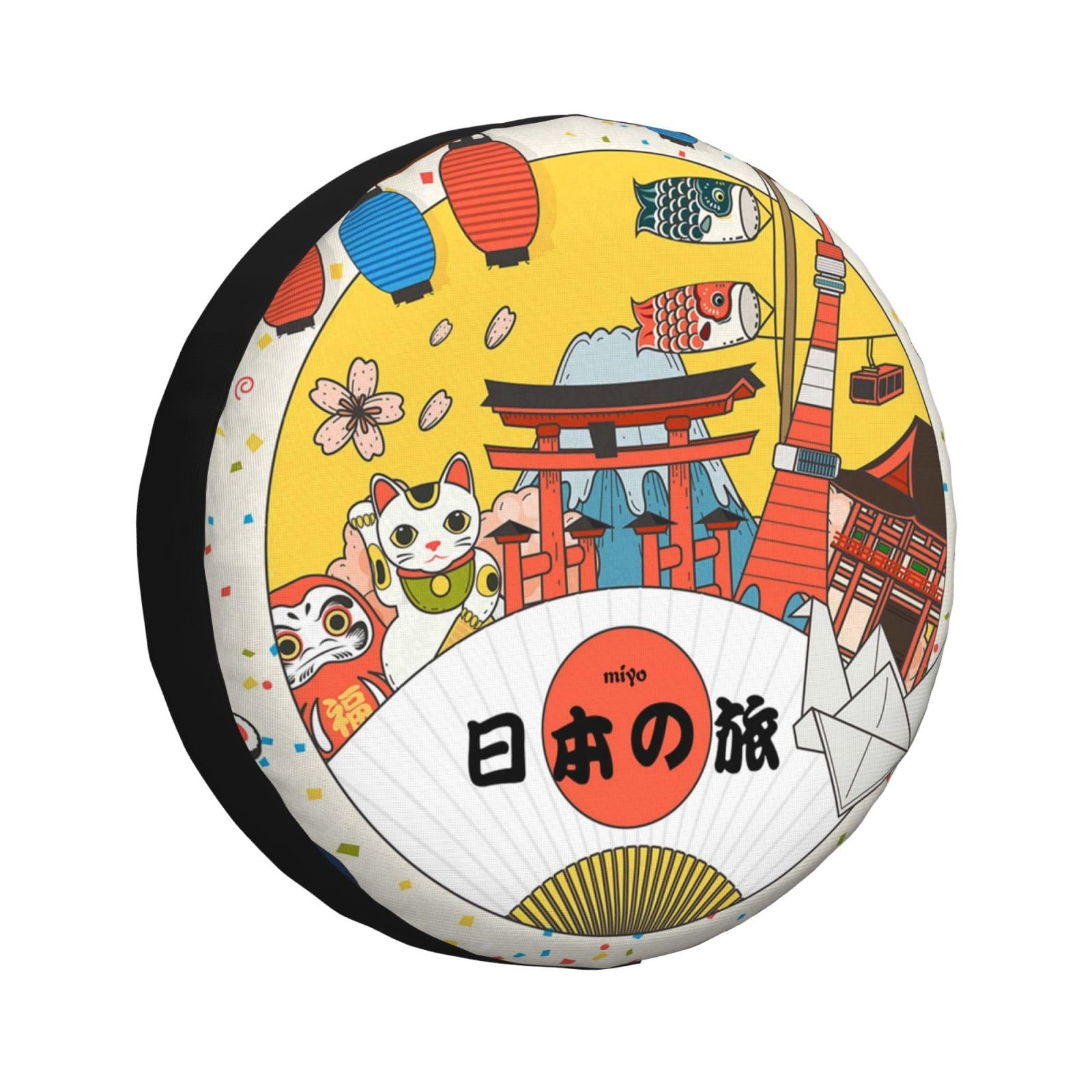 

[§miyo] Чехол для запасного колеса автомобиля, Совместим с 14, 15, 16, 17 дюймами, Подходит для 17 inch