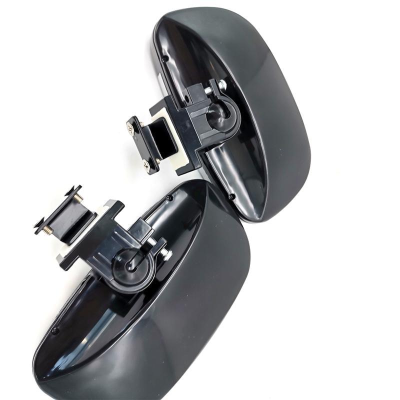 One Pair Wide Angle Adjustable Vehicle Blind Spot Side Rear View Mirrors Silver