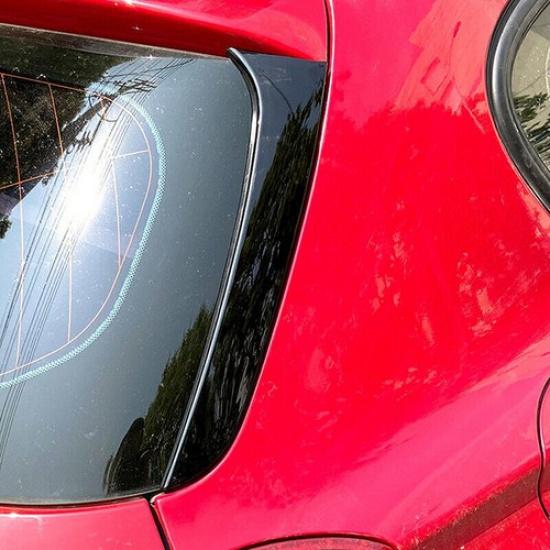 2* Rear Window Side Canard Spoiler Cover Trim For BMW 1-Series F20 F21 2012~2019