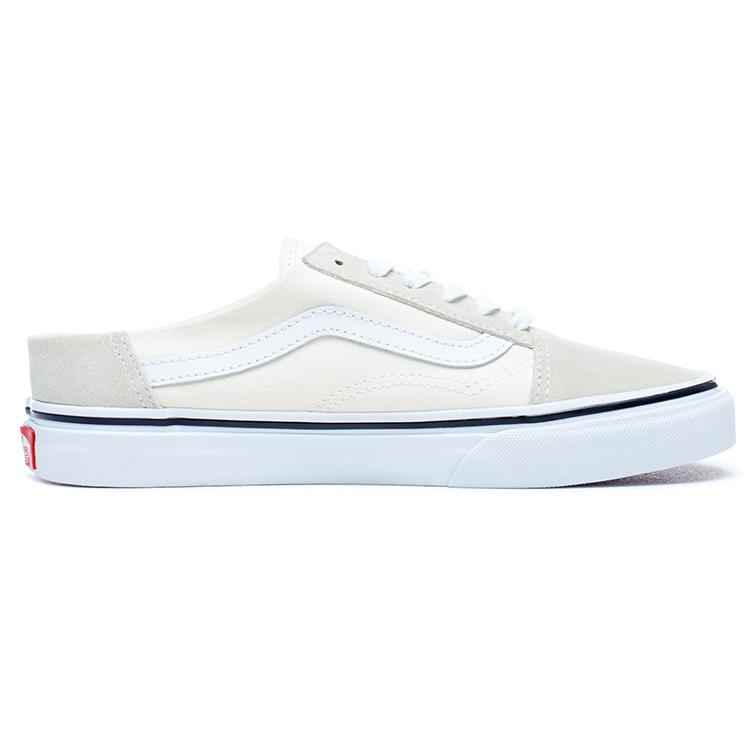 Vans Old Skool Mule 'White' (Unisex) Classic White / True White Skateboard Shoes VN0A3MUSFRL