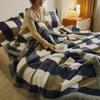 Coral Fleece Winter Throw Blanket Warm Sofa Throw Cozy Nap Blanket  Dormitory
