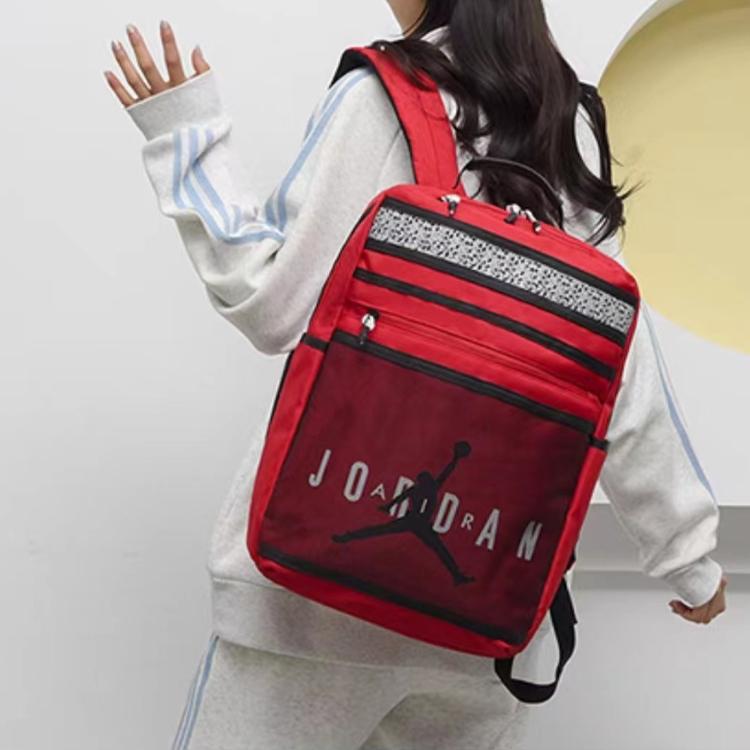 New Jordan Polyester Backpack Regular Unisex Red 9A0185-R78