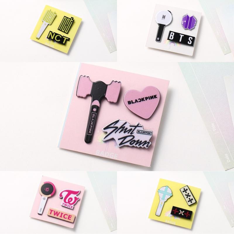 Stray Kids Bulletproof Powder Ink Acrylic Pin Set A Unique And Decorative Addition To Your Outfit
