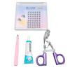 Individual False Eyelashes Kit Professional Cluster Lashes Tweezers Eyelash Extension Glue Curler Set