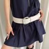 Minimalist Wide Waist Belt Black White Brown Dress Jeans Belt Vintage Women's Belt  Streetwear