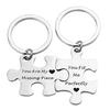 Creative Minimalist Keychain Spanish Key Pendant Metal Stainless Steel Laser Key Ring Stainless Steel Keychain for Backpack Bag Pendant