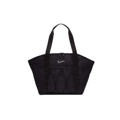 Nike Minimalistische Mode Lässige Sportstoff-Tragetasche Einkaufstasche Schulter-Handtasche Reguläre Unisex-Tragetaschen Schwarz CV0063-010