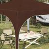 Pop Up Party Tent 290 X 290 X 245 Cm Brown