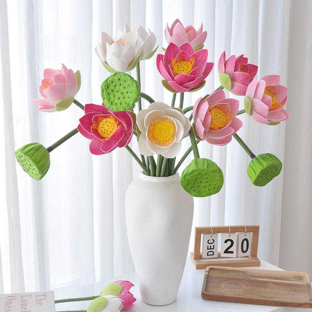 Lifelike Simulated Lotus EVA Decorative Fake Flower Fake Lotus Seedpod  Pastoral Decorative