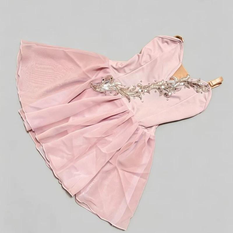 Cupid Ballet Performance Dress, Children s Professional Short Skirt Performance Dress, Don Quixote Cupid Charm Variations Ballet 110 розовый