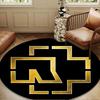 Ramms rock band Fire Logo Round mat, Anti-slip Circle Carpet Chair rug For livingroom,Bedroom, doormat home decor Gift Christmas Gifts