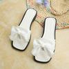 Women's Dressy Flat Sandals Comfortable Slip On Walking Slides Open Toe Casual Sandals for Women Square Toe Beach Shoes Lightweight Summer Slippers