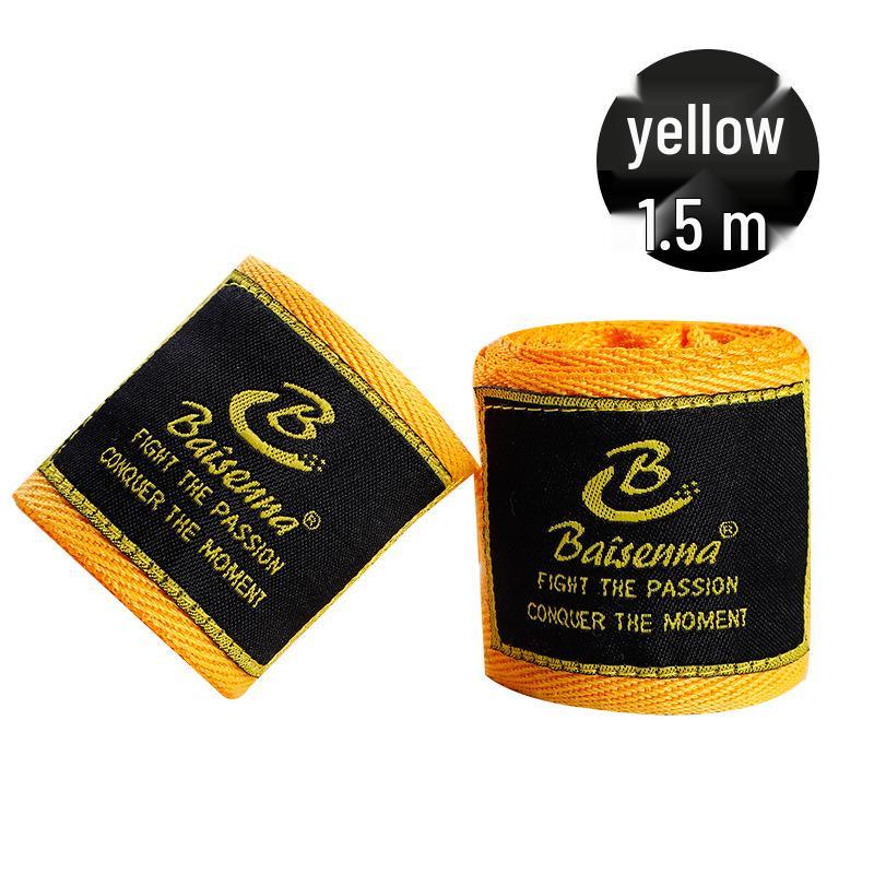 White Micro-Elastic Muay Thai Hand Wraps - 5m & 3m Black Cotton Fist Bandage for Boxing & Sanda