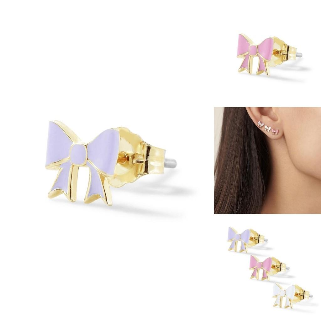 Elegantes Legierungs-Mini-Steckohrringe-Set Schlichte Eleganz Für Frauen Mit Schleifen-Design