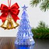 Christmas Tree Night Light Decoration Mini Xmas Tree Decorative Lamp Battery Powered 3D Tree LED Table Light Home Office Holiday Party Ornament