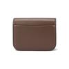 Coach IDOL 21 Gold Logo Logo Chain Magnetic Buckle Closure Flap Cow Leather Messenger Bag Hand Shoulder Bag Small Size Women's Dark Stone Gray