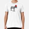 Donky Mule Burro Wearing a Beanie Hat. T-Shirt S-5XL Best T-Shirt
