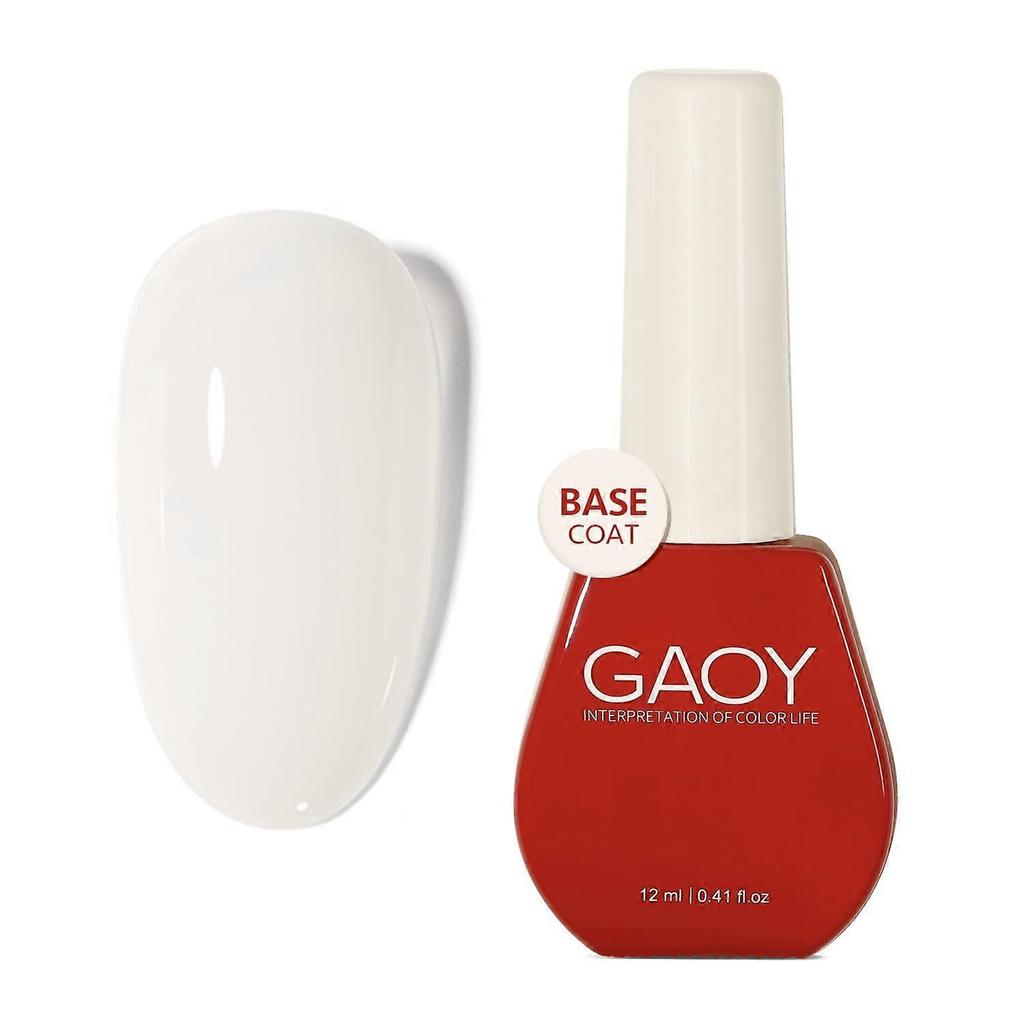 12ml No Wipe Gel Base Coat for UV LED Lamp, Long Lasting Gel Nail Polish Manicure