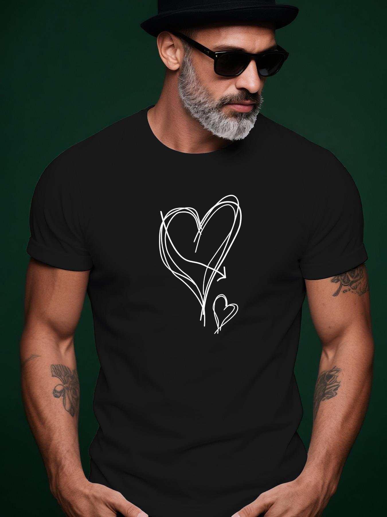 Graffiti Love Trendy Streetwear Summer Casual Round Neck ... XXXL