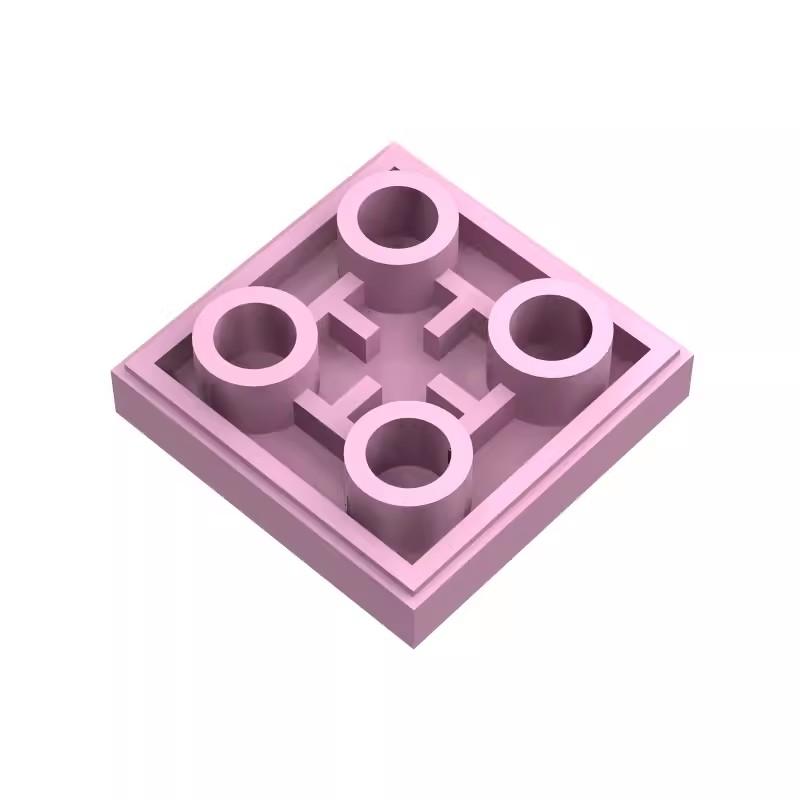 100pcs MOC Compatible Assembles Particles 11203 Tile Modified 2 x 2 Inverted Building Blocks Parts DIY Enlighten Block Bricks