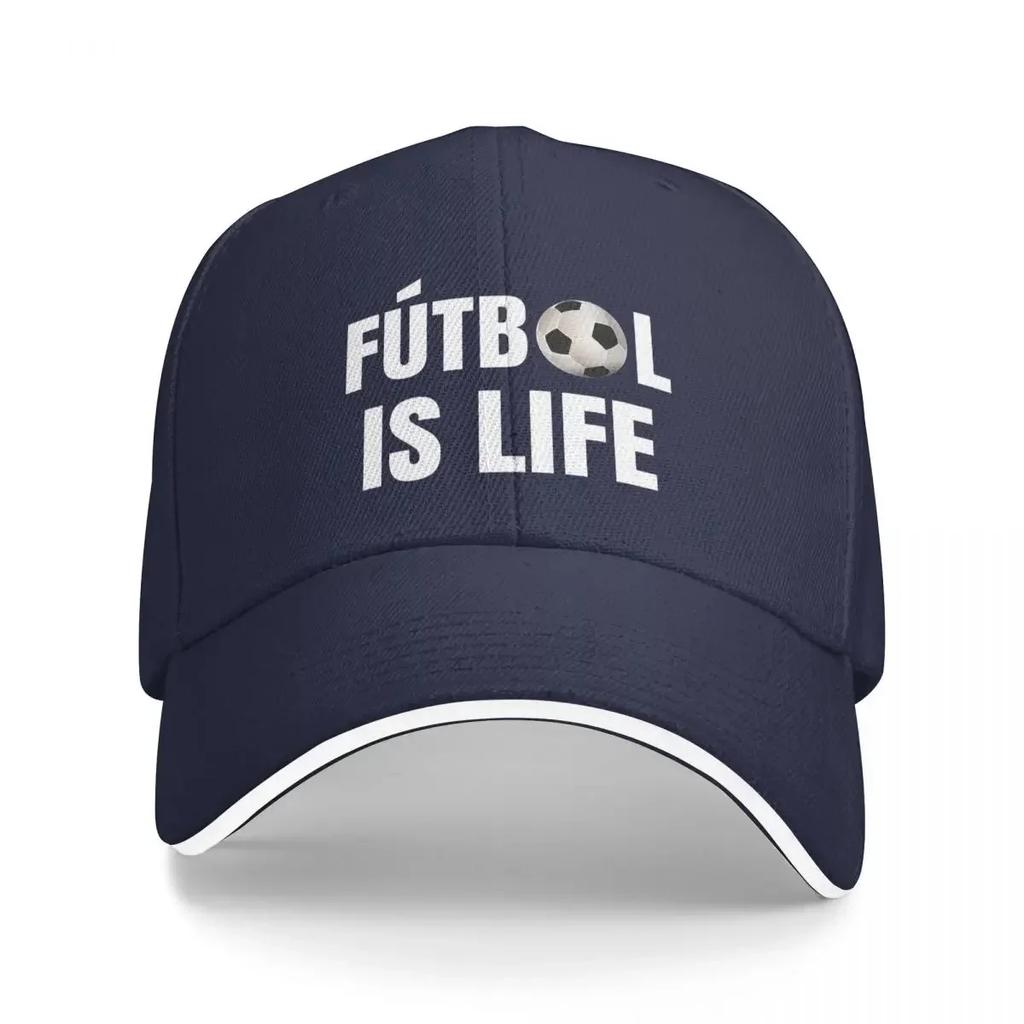 Futbol Is Life Soccer Lover Football Fan Cap Fashion Casual Baseball Caps Adjustable Hat Hip Hop Summer Unisex Baseball Hat
