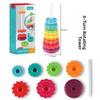 Rainbow Stacking And Rotating Toy For Early Childhood Development With Sensory And Cognitive Skills