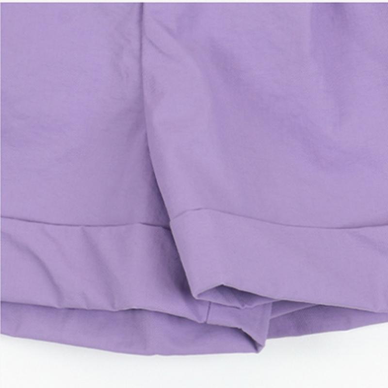 New Balance Kids Girls Waist Point Shorts Purple